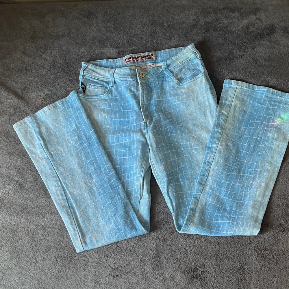Parasuco Snake Print Glitter Jeans